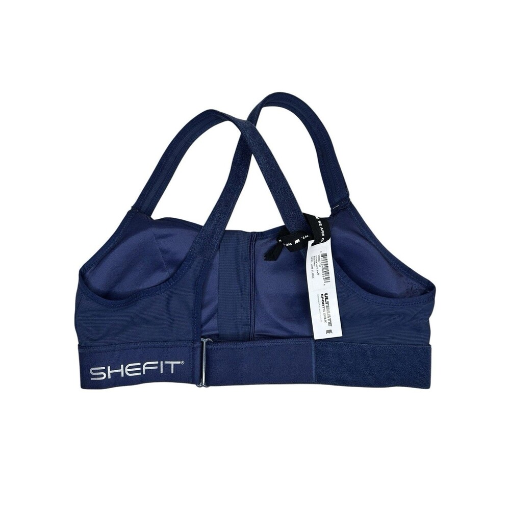 Shefit Ultimate Sports Bra High Impact Size LUXE / LARGE Bold Navy Blue NWT - Picture 7 of 10